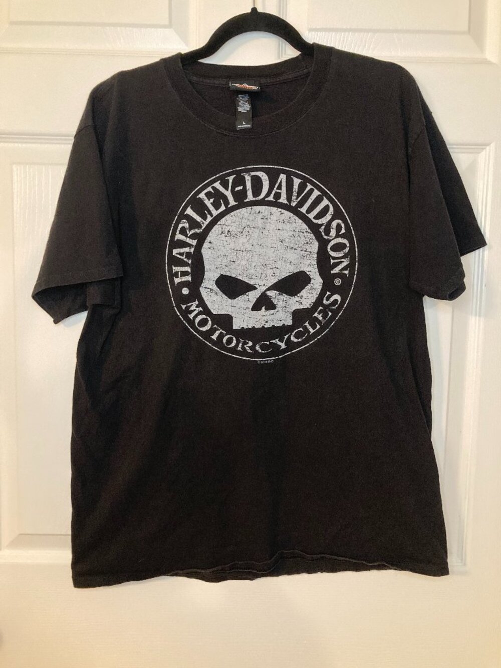 Harley-Davidson Men's Black Graphic Skull T-shirt - Myrtle Beach SC - Size L